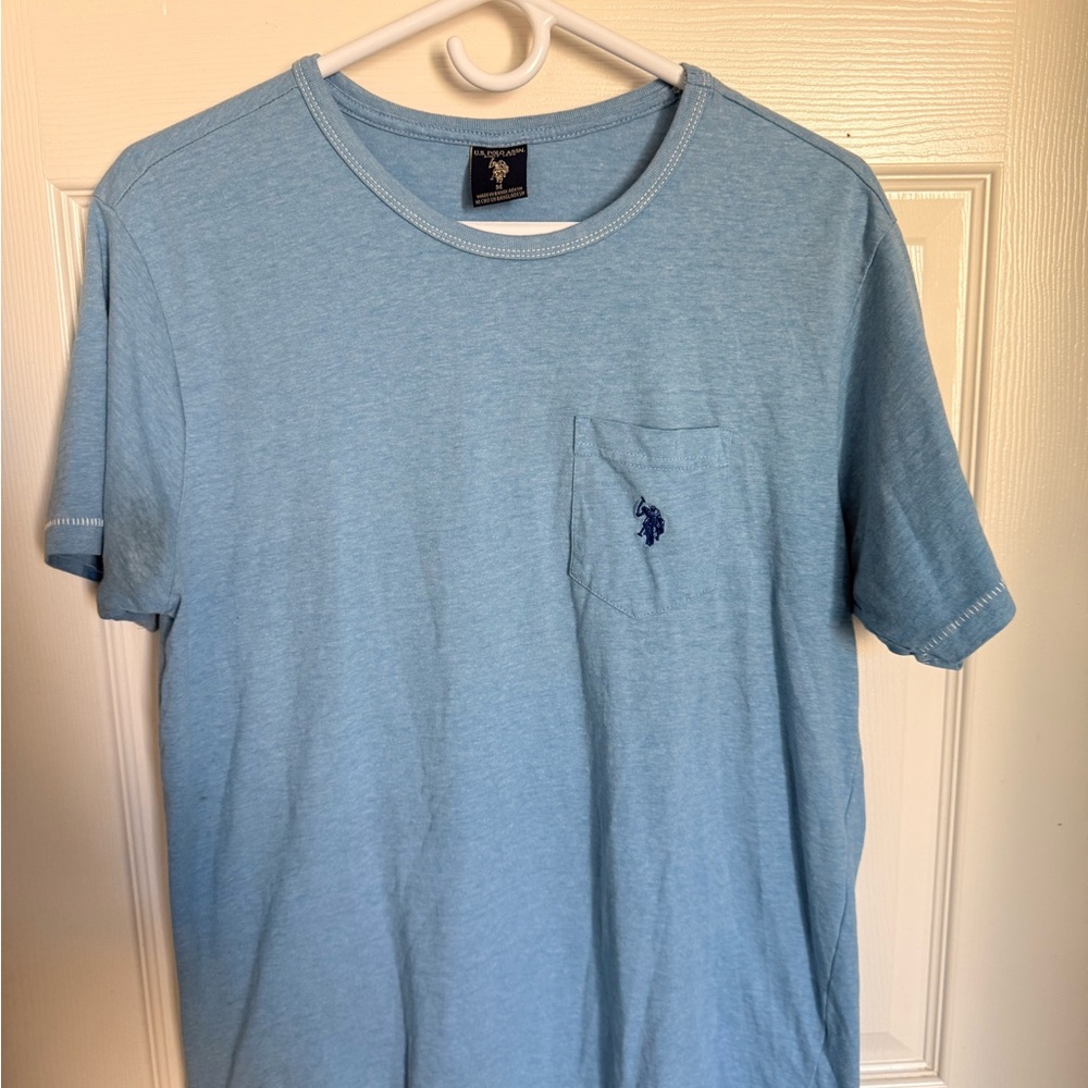 U.S. Polo Assn. Sky Blue‎ Pocket Tee